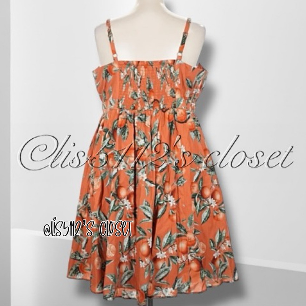 Torrid Retro Chic Orange Groves Mini Rockabilly Pinup Swing Dress 3X 22 24 - Picture 9 of 16